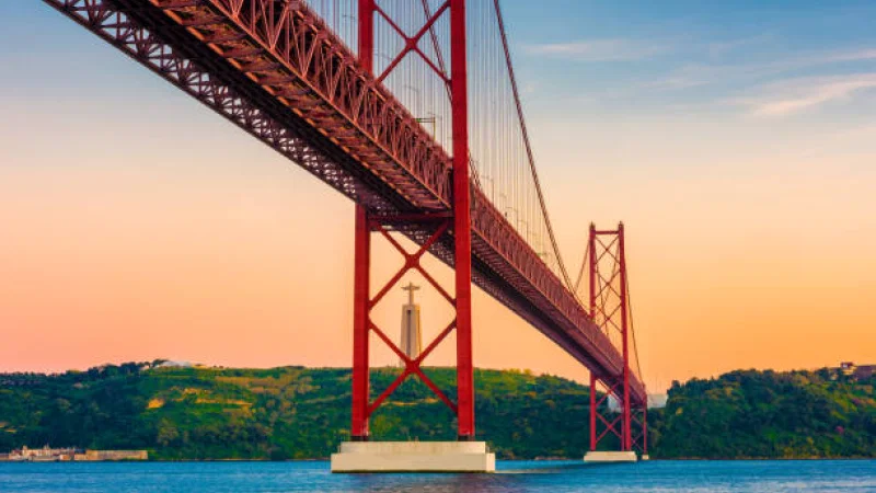 Panorama de Lisboa visto da ponte