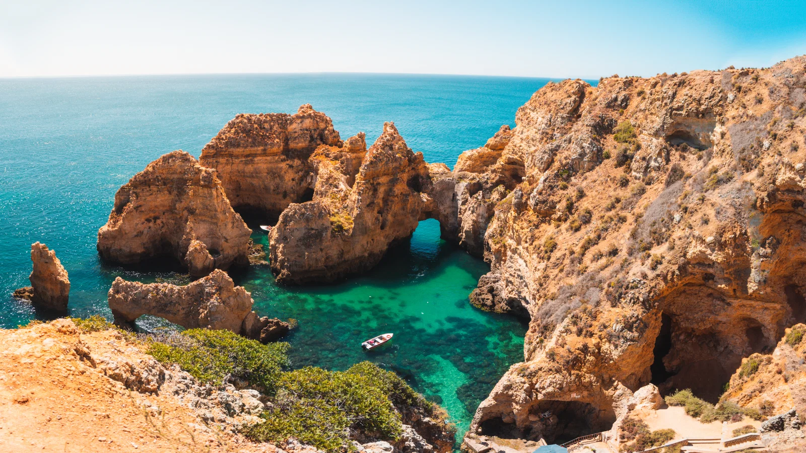 Natureza e atividades ao ar livre ponta da piedade região algarve — Algarve